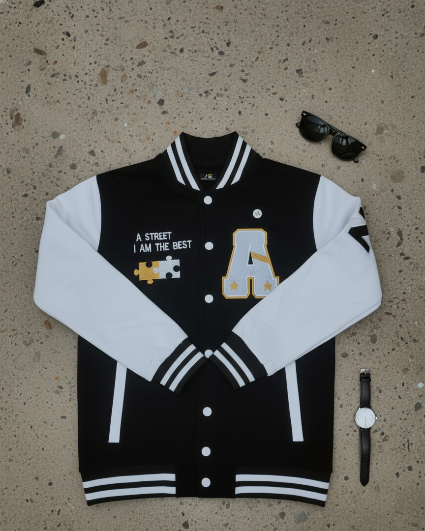 Premium Varsity Jacket for Men | Heavy 350+ GSM Winter Edition